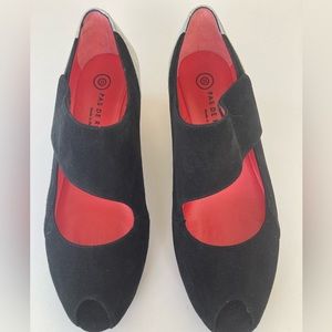 Pas de Rouge Italian wedge heels